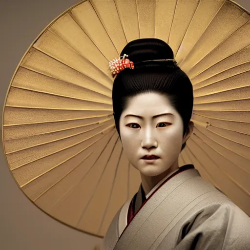 Image similar to hyperrealistic japanese geisha, by istvan sandorfi & thomas eakes & xiang duan, perfect facial symmetry, dim volumetric cinematic lighting, photorealistic, 8 k octane comprehensive render, post - processing, extremely hyper - detailed, intricate, lifelike texture, epic composition, masterpiece, identical to real robert lewandowski, stunning,