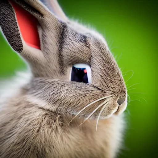 Prompt: A photo of a bugs bunny, sigma 85mm Lens F/1.4, award winning photography