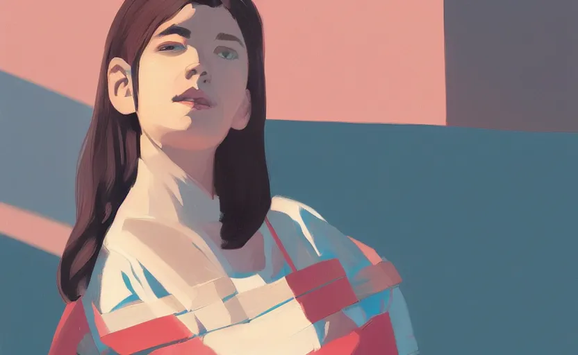 Image similar to a portrait of a hispanic student illustration by atey ghailan