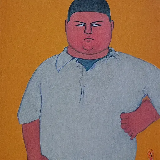 Prompt: bobby hill, portrait, by govardhan