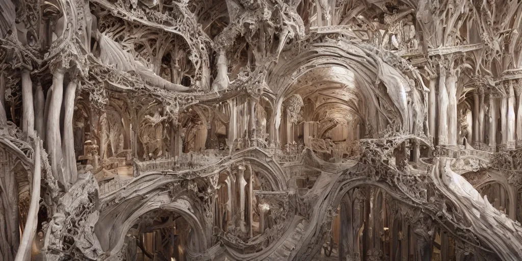 Prompt: dreamscape, architecture!!!!!!!!!!!!!!, dom qwek, anatomical, highly detailed sculpture, intricate detailed, ommatidia, 8 k, cinematic atmosphere, post - processing