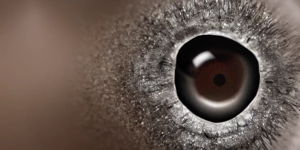 Prompt: microscopic close up view of a fly eye. detailed, unreal engine, 8k, photorealistic, nikon lens.