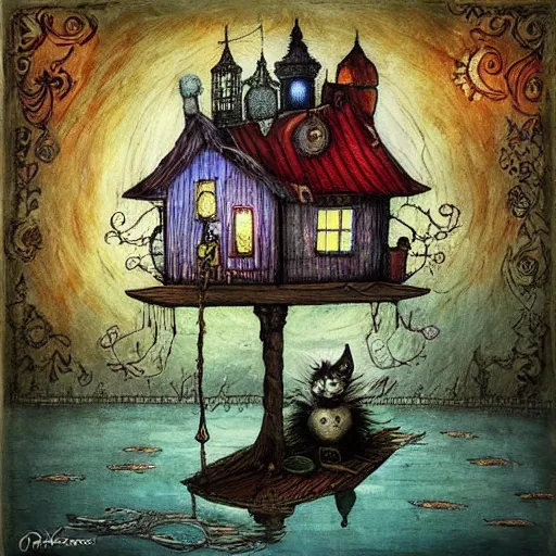 Image similar to a painting by alexander jansson