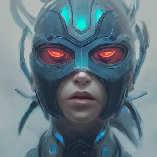 Image similar to trending on artstation, dhamphir, character design, concept art, style of makoto shinkai, greg rutkowski, symmetrical face, body shot, plate armor, fantasy, highly detailed, digital art, female