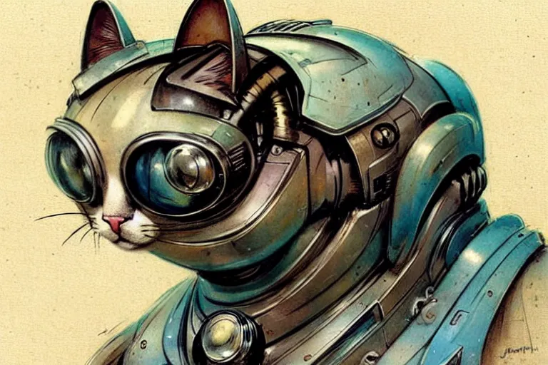 Image similar to ( ( ( ( ( 1 9 5 0 s retro future robot cat. muted colors. ) ) ) ) ) by jean - baptiste monge!!!!!!!!!!!!!!!!!!!!!!!!!!!!!!