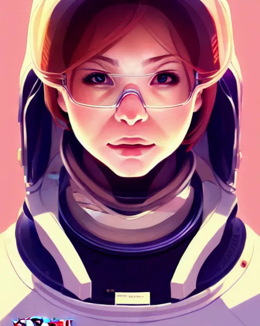 Prompt: portrait of a female astronaut, scifi, face like ester exposito, blonde shinkai makoto studio ghibli studio key hideaki anno sakimichan stanley artgerm lau rossdraws james jean marc simonetti elegant highly detailed digital painting artstation pixiv