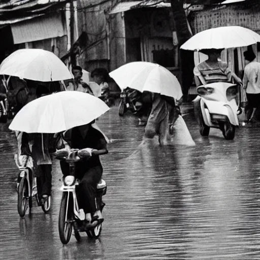 Image similar to rain season in saigon, old photos