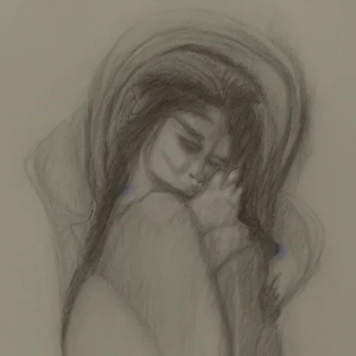 Image similar to dream. pencil sketch