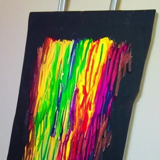 Image similar to really ugly crayon art