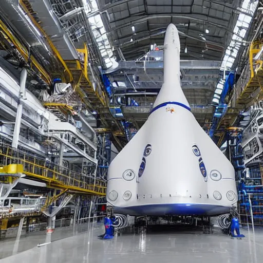 Image similar to starship rocket by spacex, photo