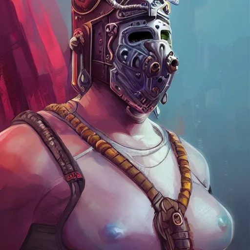 Image similar to cyberpunk viking helmet mask warrior goddess robot ninja fantasy, art gta 5 cover, official fanart behance hd artstation by jesper ejsing, by rhads, makoto shinkai and lois van baarle, ilya kuvshinov, ossdraws