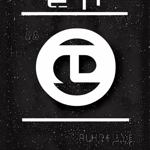 Image similar to black on white graphic poster for a techno party in style of david rudnick, acid, y 2 k