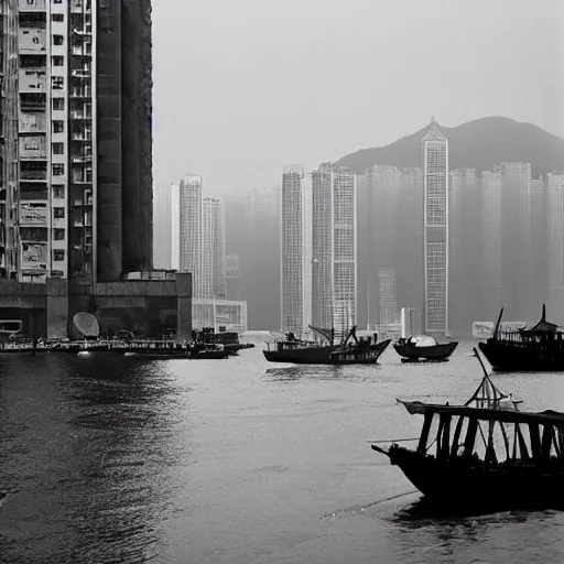 Image similar to hongkong, by fan ho,