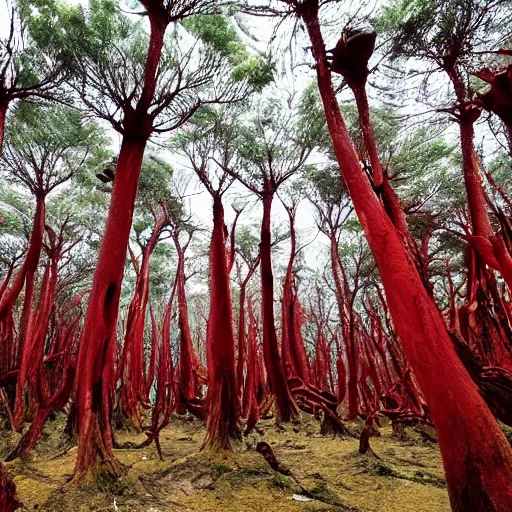 Image similar to a forest of dragonsblood trees