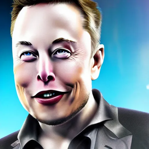 Prompt: Elon Musk made by DreamWorks Animation,