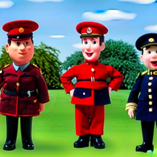 Image similar to herman goering in postman pat, bbc