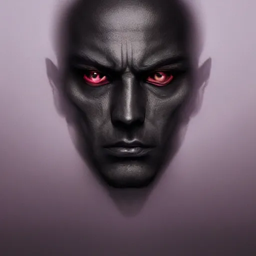 Image similar to a shadow in human form with deep purple eyes, a man completely dark, dark shadow, no color, with black magic powers, ultra realistic, 8 k, organic painting, matte painting, bold shapes, hard edges, street art, trending on artstation, by huang guangjian, gil elvgren, ruan jia, randy vargas, greg rutkowski