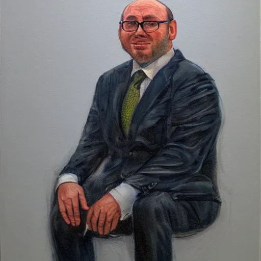 Image similar to a detailed portrait painting of joel glazer as a human toilet, hyper realistic