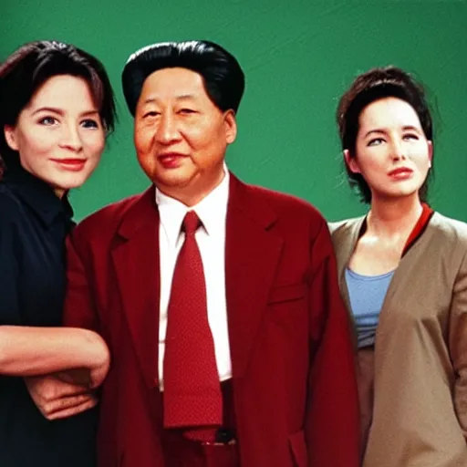 Image similar to A still of Mao Zedong in the 1990s sitcom Friends