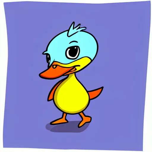 Image similar to toon cartoon style of little duck yet with realism