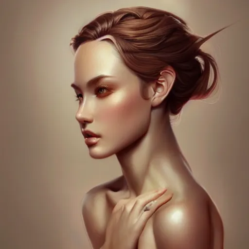 Prompt: a graceful Goddess, The Perfect Human Female Specimen, intricate, highly detailed, digital painting, artstation, concept art, smooth, sharp focus, no blur, no dof, extreme illustration, 128K, art by artgerm, perfect skin tones