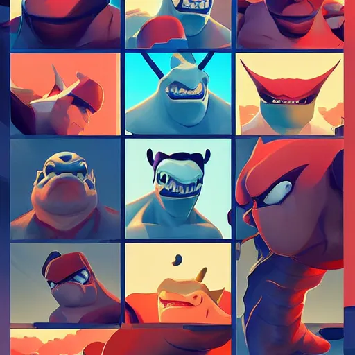 Image similar to face icon stylized minimalist street sharks, loftis, cory behance hd by jesper ejsing, by rhads, makoto shinkai and lois van baarle, ilya kuvshinov, rossdraws global illumination