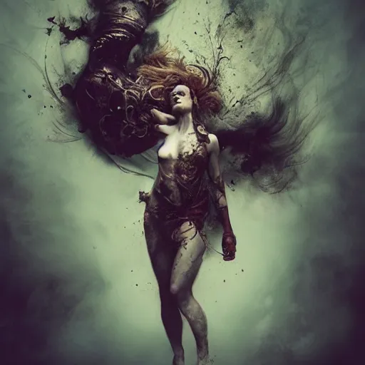 Image similar to the beast, by brooke shaden and alberto seveso and eve ventrue and john salminen and tim okamura, trending on artstation hq, deviantart, pinterest, 4 k uhd image