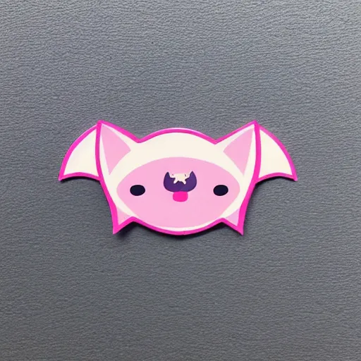 Image similar to symmetrical kawaii bat sticker