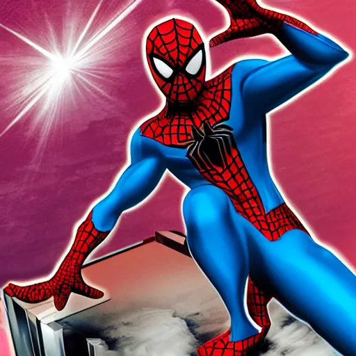 Image similar to futuristic spiderman