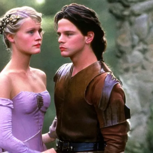 Image similar to young robin wright as the princess bride