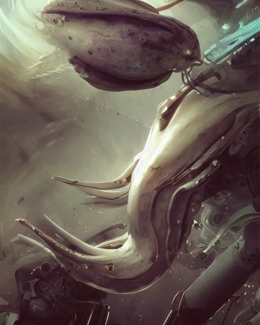 Image similar to Full shot of a venus squid monster astronaut defined facial features, intricate abstract. cyberpunk, symmetrical facial features. By Ruan Jia and Artgerm and Range Murata and WLOP and Ross Tran and William-Adolphe Bouguereau and Beeple. Key Art. Fantasy Illustration. award winning, Artstation, intricate details, realistic, Hyperdetailed, 8k resolution.