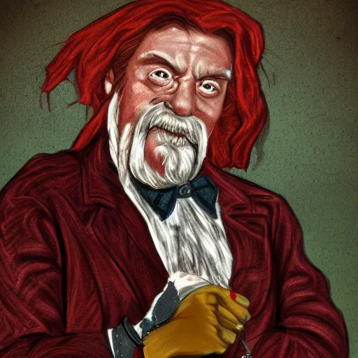 Image similar to portrait of dr. livesey from the soviet cartoon treasure island, highly detailed, centered, digital painting
