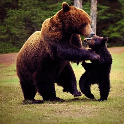 Prompt: “Mike Tyson fighting a bear, 4k photograph, award winning”