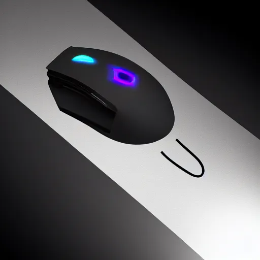 Image similar to futuristic gaming mouse, black gray background, soft lighting, 3d octane render, 2060, concept