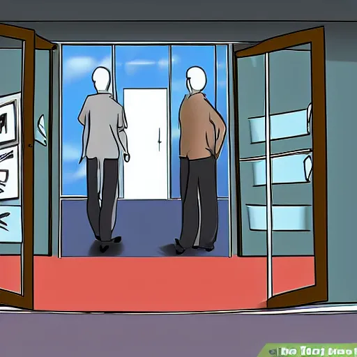 Prompt: wikihow, how to escape the backrooms, illustration