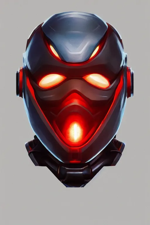 Image similar to epic mask helmet robot ninja portrait stylized as fornite style game design fanart by concept artist gervasio canda, behance hd by jesper ejsing, by rhads, makoto shinkai and lois van baarle, ilya kuvshinov, rossdraws global illumination radiating a glowing aura global illumination ray tracing hdr render in unreal engine 5