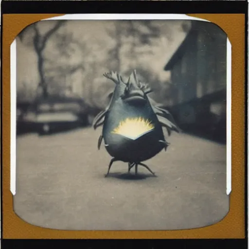 Image similar to 1 9 5 0 s polaroid picture of zapdos