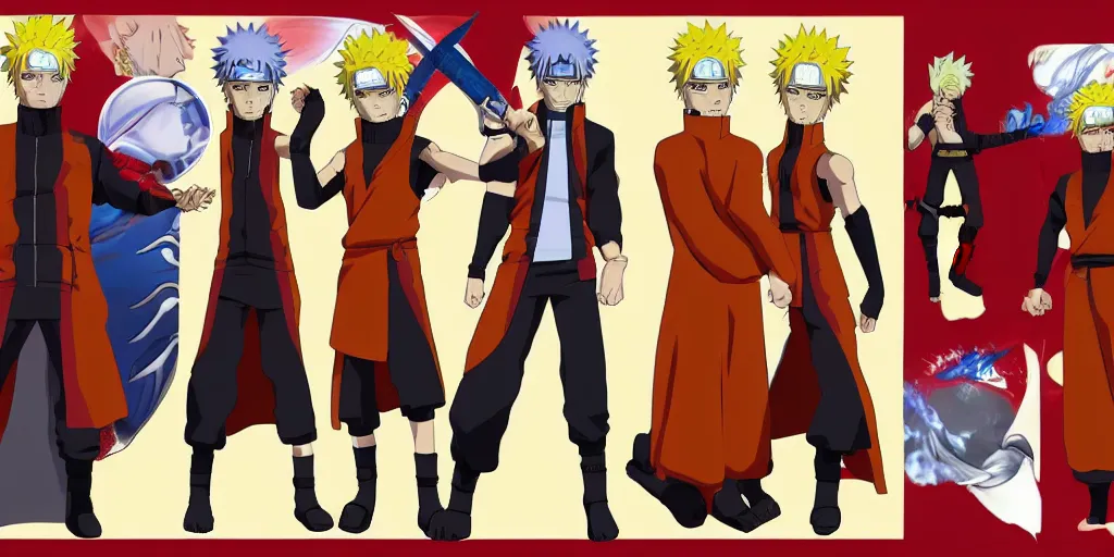 prompthunt: Fusion of Naruto Uzumaki from the anime Naruto and