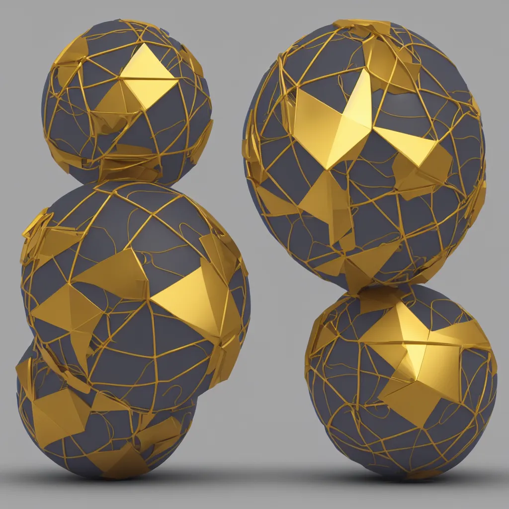 Image similar to a picture of an ethereum ball, ethereum!!!! logo, 3 d render, rendered in cinema 4 d maya vfxfriday