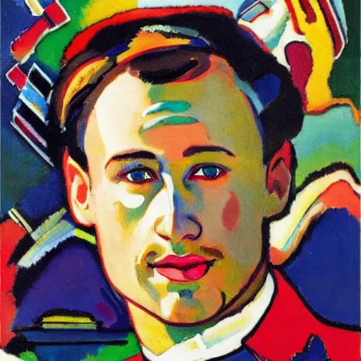 Image similar to christian horner portrait, style by kandinsky, art deco, portrait