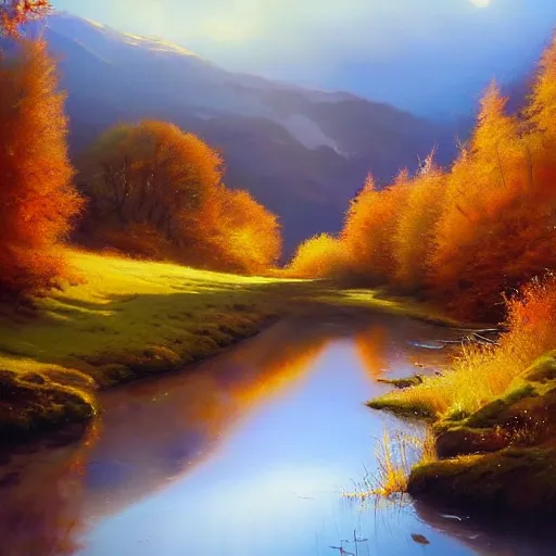 Image similar to beautiful autumnal scottish valley view by tyler edlin