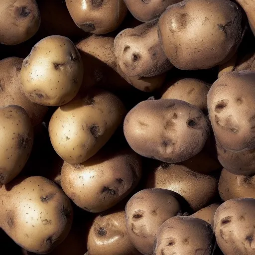 Image similar to photo peter dutton's head in a pile of potatoes