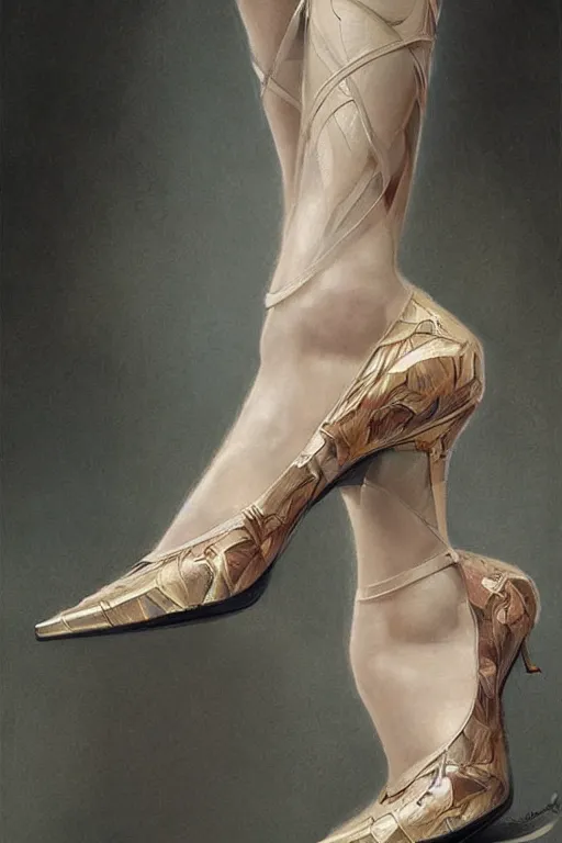 Prompt: ultra realistic illustration, high heel shoes, intricate, elegant, highly detailed, digital painting, artstation, concept art, smooth, sharp focus, illustration, art by artgerm and greg rutkowski and alphonse mucha