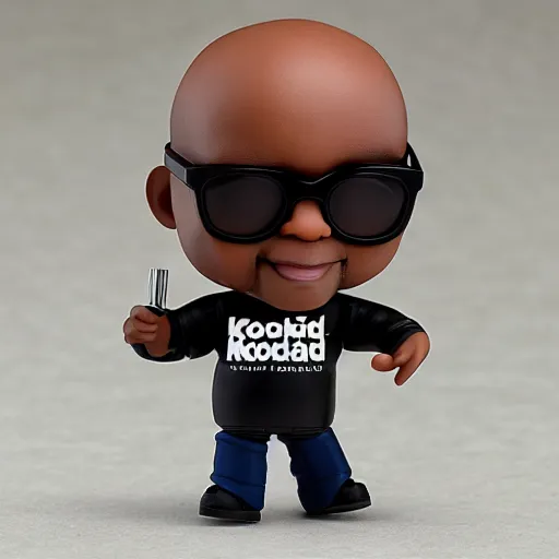 Prompt: dj carl cox as nendoroid, kodak film