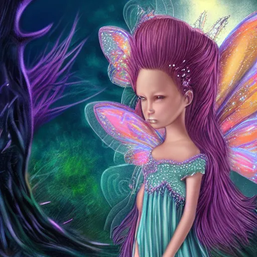 Image similar to Fairy digital art, high detail