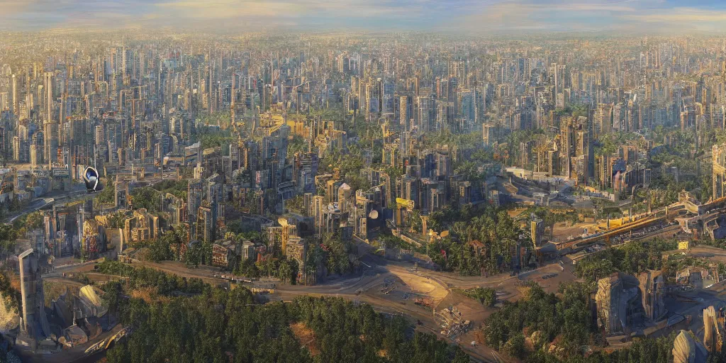 Image similar to Kyiv city as fantasy art, 8k