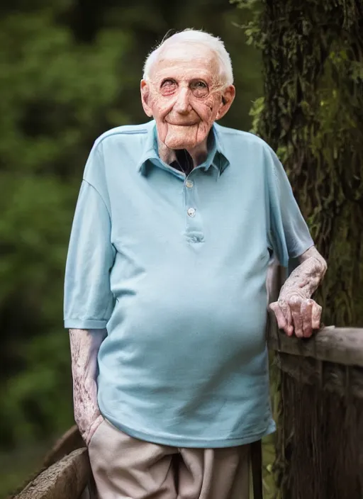 Image similar to dslr photo portrait still of 7 5 year old age 7 5 ronald macdonald at age 7 5!!!, 8 5 mm f 1. 8