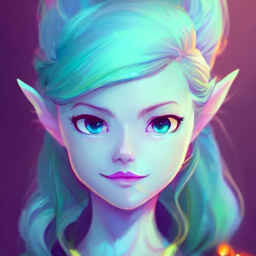 Image similar to a portrait of zelda, cute, beautiful, art by lois van baarle and loish and ross tran and rossdraws and sam yang and samdoesarts and artgerm and saruei and disney and wlop, digital art, highly detailed, intricate, sharp focus, trending on artstation hq, deviantart, unreal engine 5, 4 k uhd image