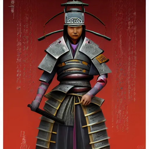 Image similar to samurai, samurai temple, bridge, digital art, irina french, heraldo ortega, mandy jurgens golden ratio,, award winning, masterpiece, trending on artstation, 8 k 1 5 0 mpx