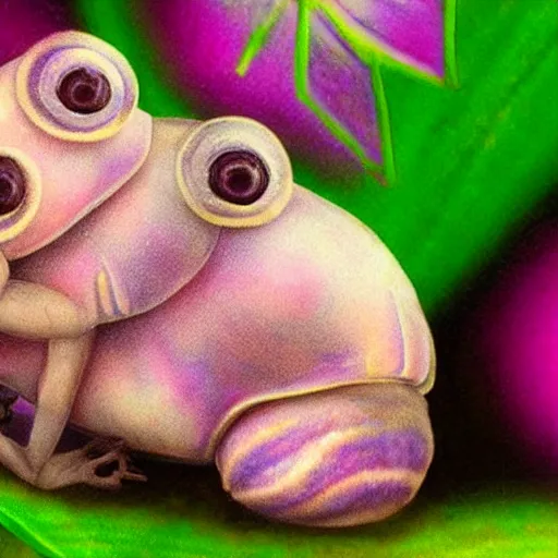 Image similar to dreamy realistic fairy tardigrade